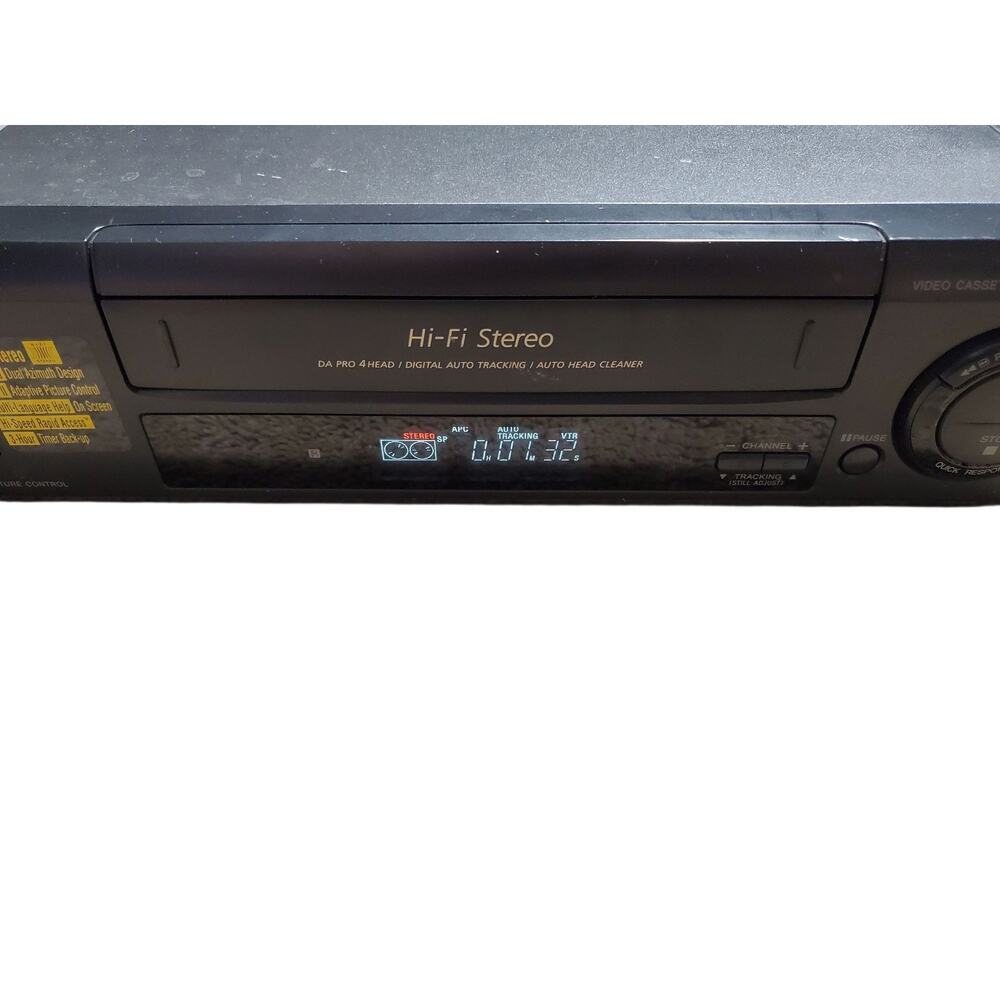 Sony SLV-660HF VCR Video Cassette Recorder 4 Head Hi-Fi Stereo Tested Works